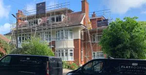 the flat roofing company scaffolding